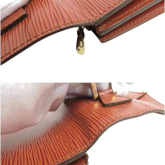 177318BR (L4) Louis Vuitton Brief Case Concorde Brown Epi Leather - Picture 13 of 14